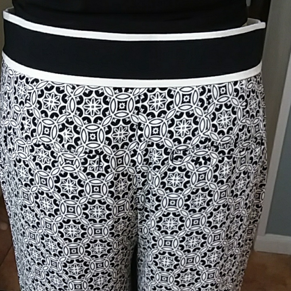 Loft Patterned Crop Pants - Picture 6 of 7